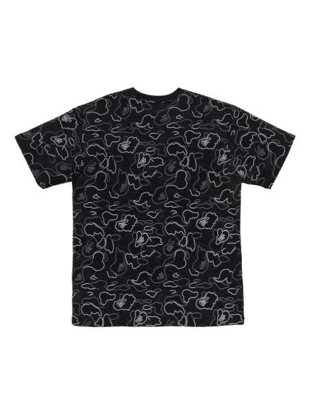 Tricou A Bathing Ape® cu imagine cu model camuflaj negru