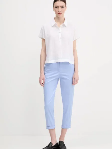 Блузка United Colors of Benetton однотонна білий