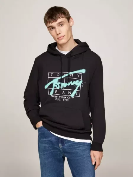 Tommy Jeans Hanorac negru