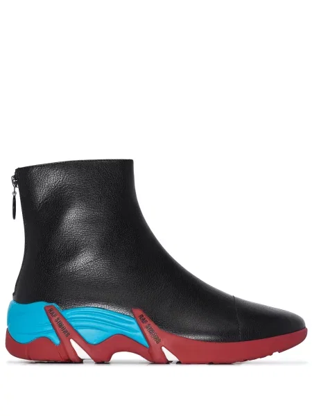 Sneakerși Raf Simons din piele negru