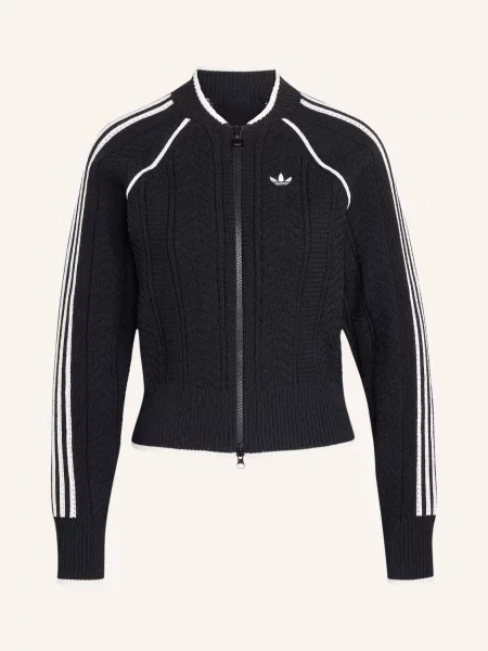 Adidas Originals Pletený Svetr Sst S Odnímatelnou Kapucí černá bílá