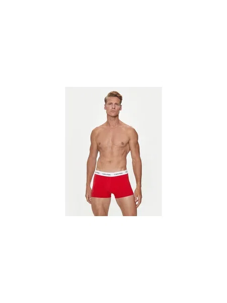 Calvin Klein Underwear Boxer trumpikės mėlyna / šviesiai raudona / juoda balta