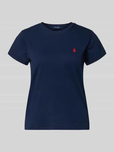 T-shirt o kroju regular fit z czystej bawełny Polo Ralph Lauren niebieska