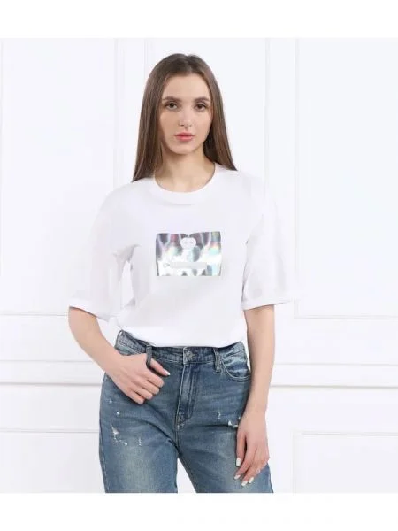 Armani Exchange Tricou alb
