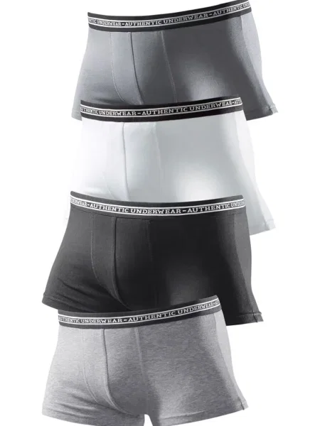 AUTHENTIC UNDERWEAR Boksarice svetlo siva / temno siva bela