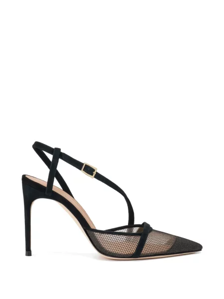 Pantofi cu toc Malone Souliers plasă slingback negru