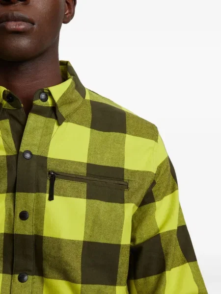 Kostkovaná lyže košile Aztech Mountain žlutá