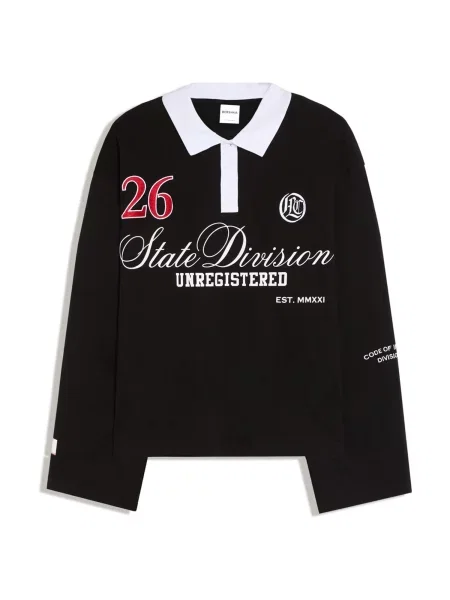 Bershka Tricou roșu cireș / negru alb