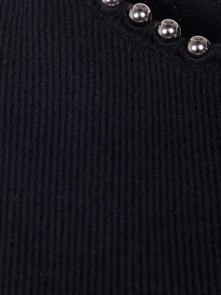 Pulover Emporio Armani cu mărgele negru