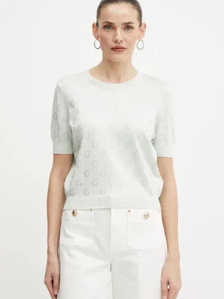 Тениска Guess JASMINE дамска зелено