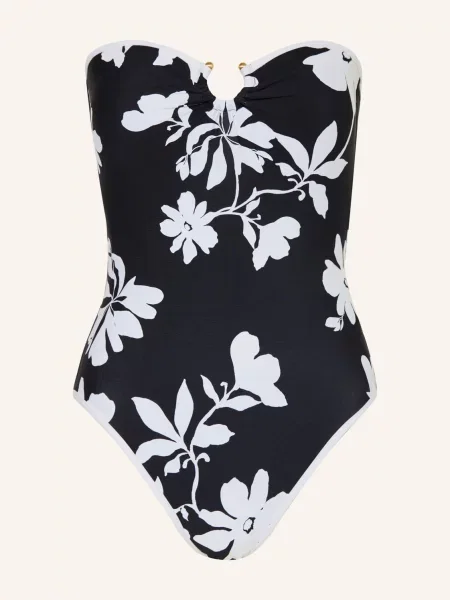 Seafolly Bandeau Plavky Mayflower černá bílá