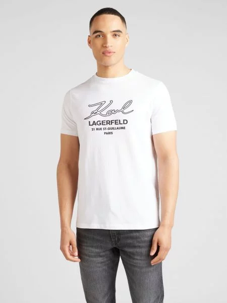 Karl Lagerfeld Tricou alb