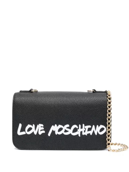 Geantă Love Moschino cu imagine negru