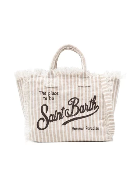 Lniana wielobarwność torebka Mc2 Saint Barth
