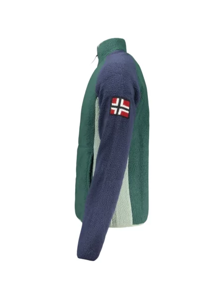 Geacă Norwegian Rain din fleece verde