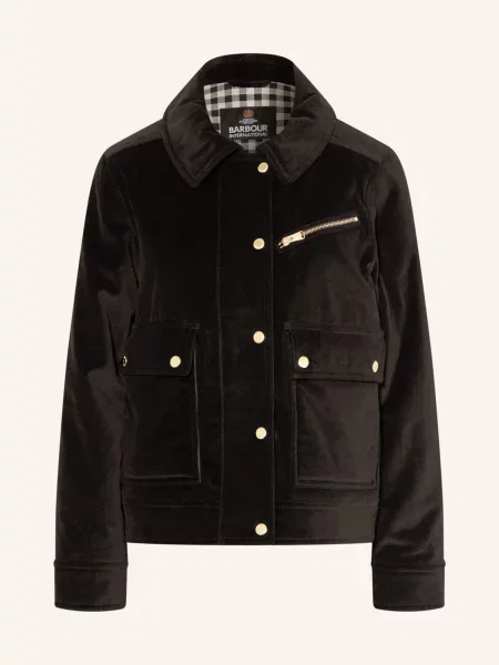 Barbour International Sametová Polní Bunda Hanson černá