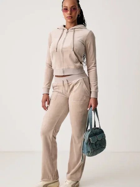 Juicy Couture hanorac cu și glugă pentru femei din ROBERTSON CLASS bej