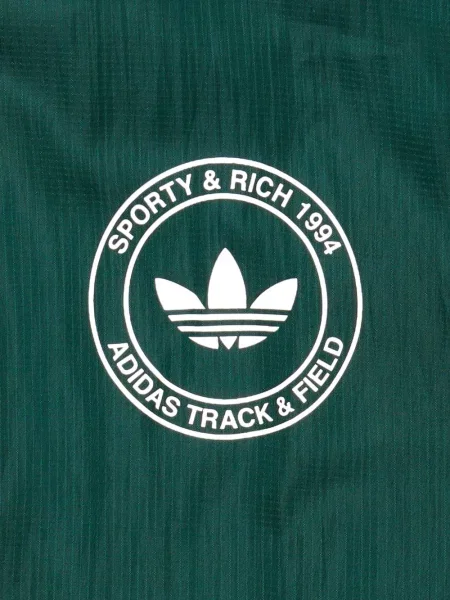Ριγέ κάλτσες Adidas με κέντημα πράσινο