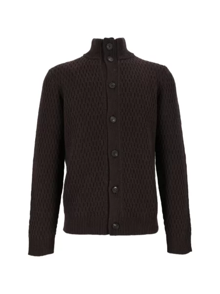 Cardigan Peserico tricotate maro