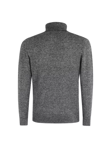 Sweter Kangra z wysokim kołnierzem czarny