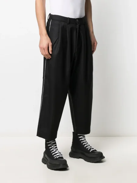 Hlače Isabel Benenato ošišan crna