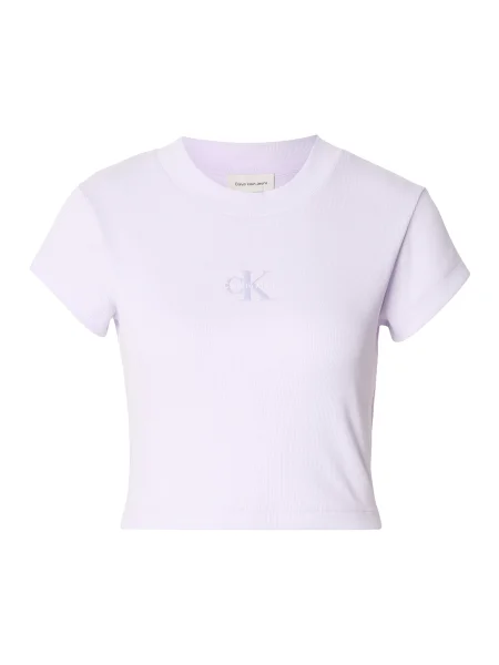 Calvin Klein Jeans Majica svetlo lila / bela modra