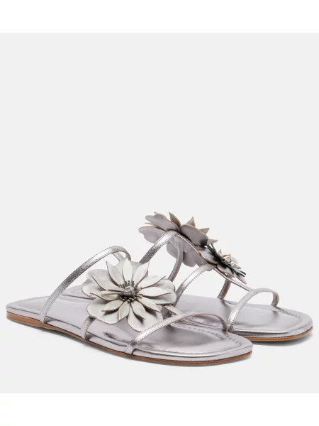 Sandale Zimmermann din piele cu model floral
