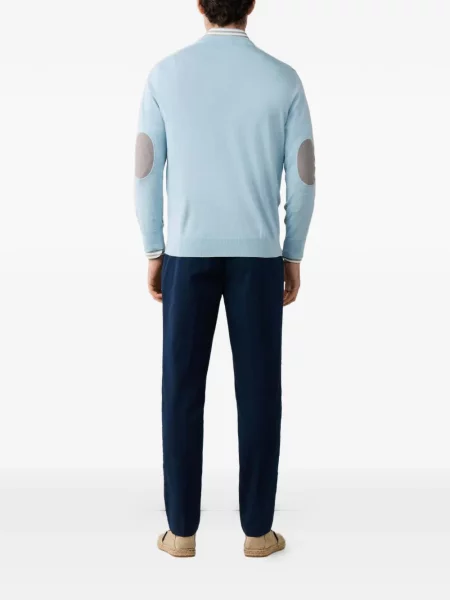 Pulover Hackett London cu decolteu în V albastru