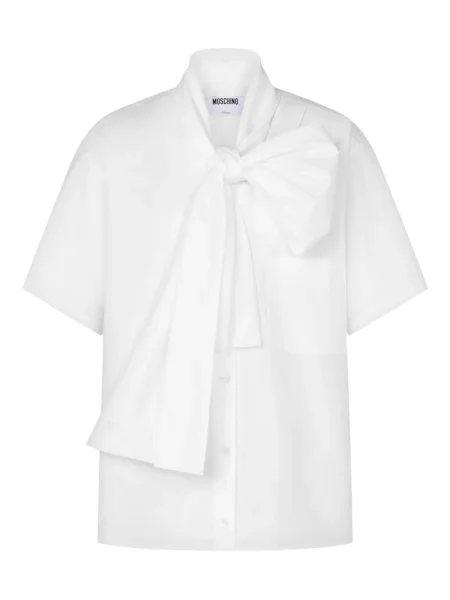 Cămașă Moschino cu funde alb