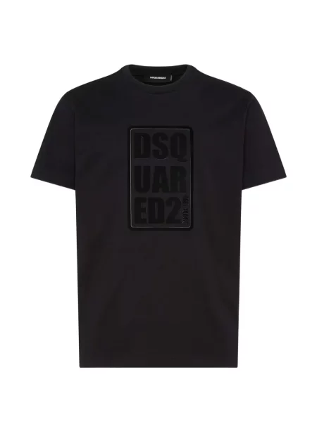 Tricou Dsquared2 cu decolteu rotund negru