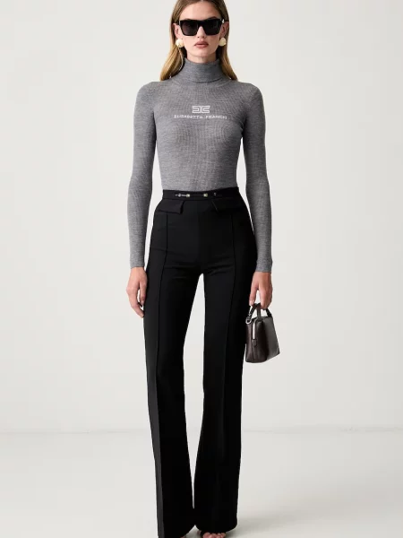 Pulover Elisabetta Franchi de lână gri