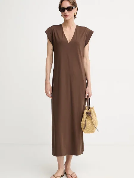 Weekend Max Mara obleka MIRTO rjava