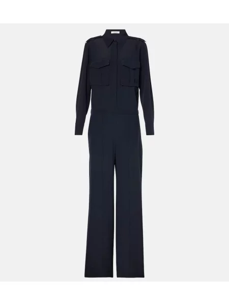 Salopetă Dorothee Schumacher din satin albastru