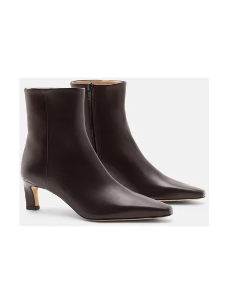 Buty do kostki Scarosso skórzane brązowe