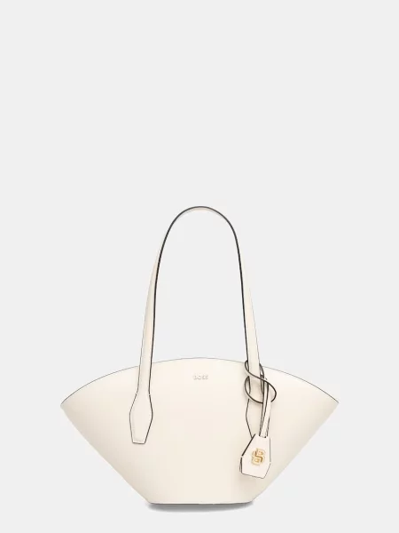 BOSS geantă shopper pentru femei din piele NUMAH Chapelier Tote bej