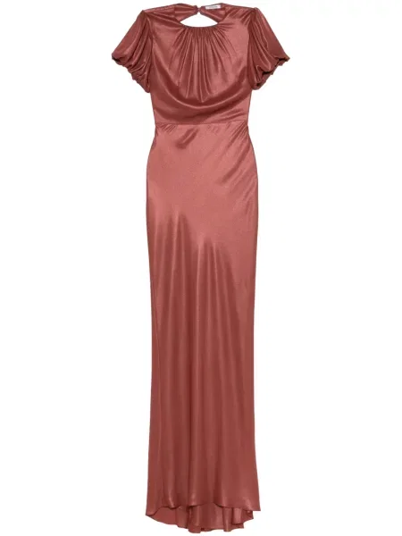 Maksi sukienka maxi Parlor garniturowa brązowa