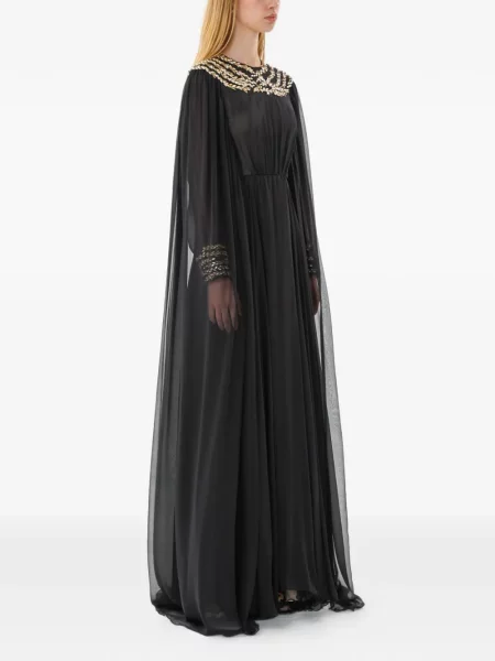Rochie maxi Dina Melwani negru