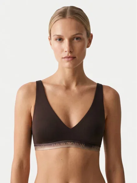 Emporio Armani Underwear Сутиен бралет Тъмнокафяв