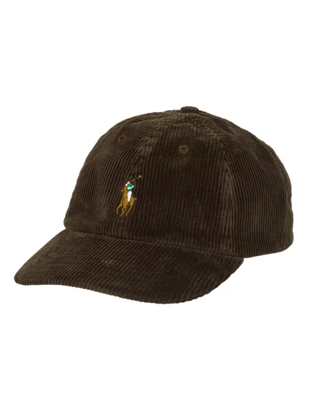 Žametna kapa Polo Ralph Lauren rjava