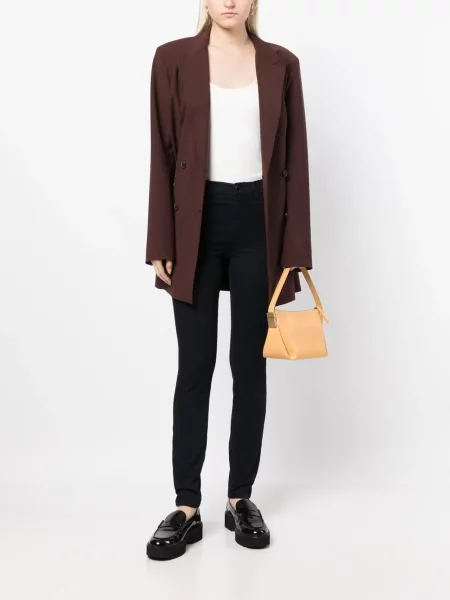 Liesas skinny fit džinsai Emporio Armani mėlyna