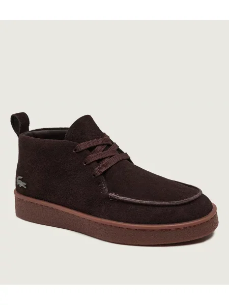 Lacoste Sneakers Baseshot Chukka | piele întoarsă maro