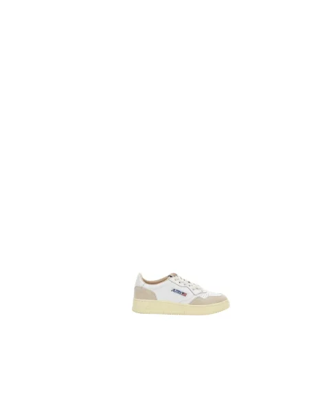 Sneakers Autry Medalist Low Wom White Leather/ Beige Suede EUR 36 białe