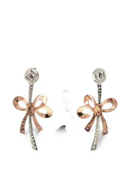 Обеци Hyt Jewelry с панделка розово