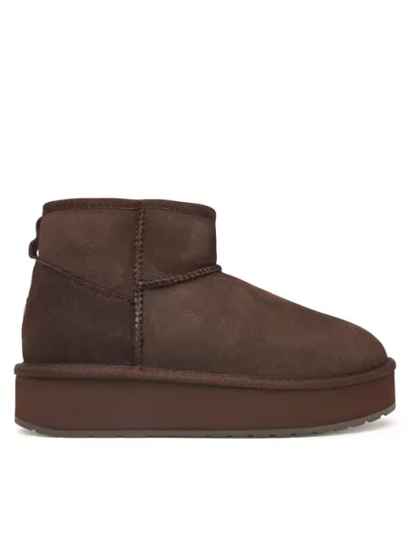 Cizme de zăpadă EMU Australia Stinger Micro Flatform închis maro