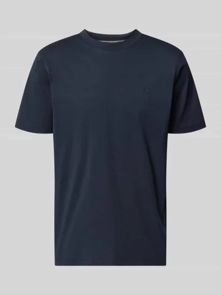 T-shirt z okrągłym dekoltem i nadrukiem z logo Lerros
