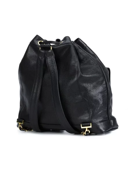 Stahovací šňůrka batoh Chanel Pre-owned černý