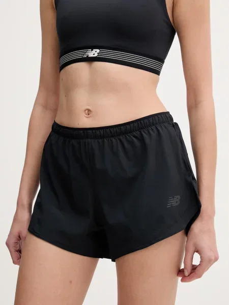 New Balance pantaloni scurți sport de femei negru