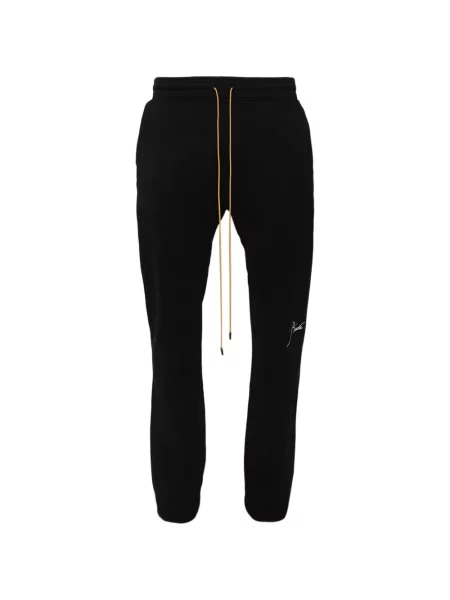 Pantaloni Rhude cu imagine alergare negru