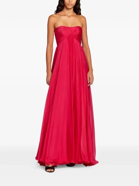 Rochie maxi Roberto Cavalli fără bretele roz