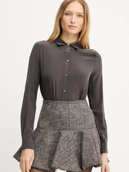 Svilena srajca Pinko rjava